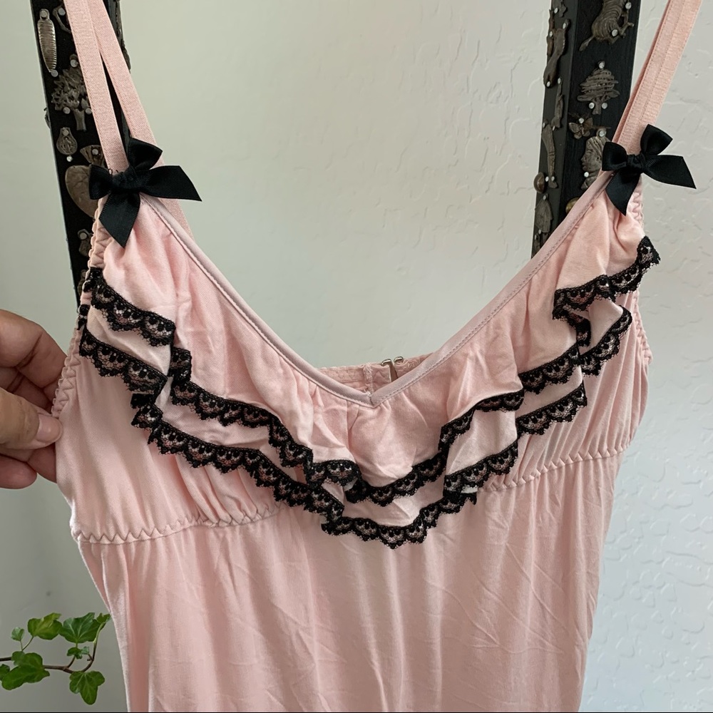 Victoria's Secret Pink Ruffle Lace Trim Camisole & Shorts Set - Picture 8 of 8